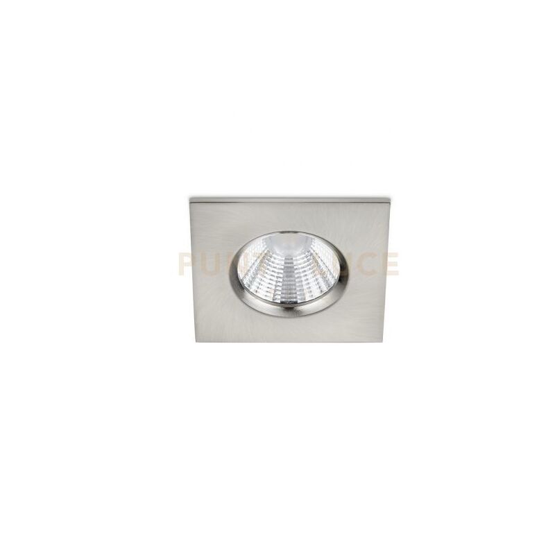 foto del prodotto zagros faretto da incasso led 5,5w 345lm, 3000k quadrato acciaio dimmerabile ip65 8,5cmx8,5cm