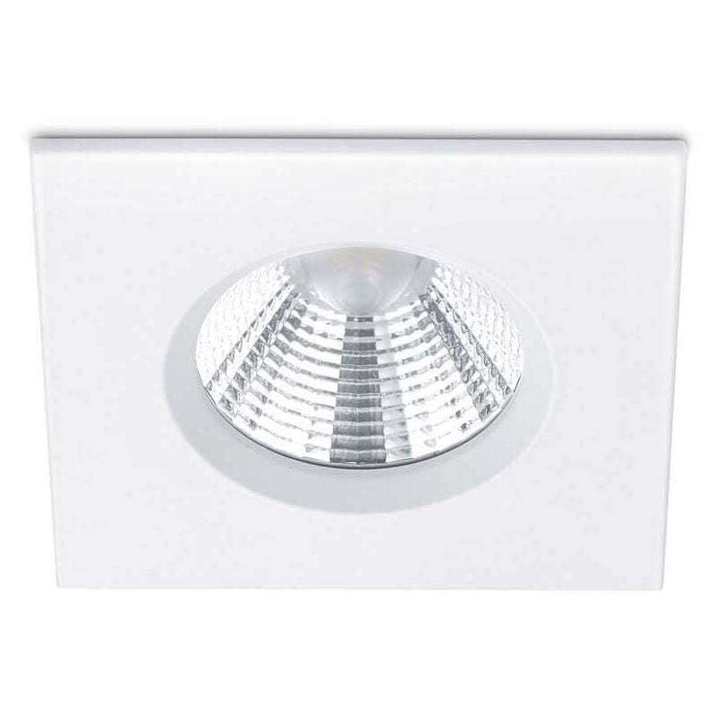 foto del prodotto zagros faretto da incasso led quadrato bianco dimmerabile ip65 8,5cmx8,5cm