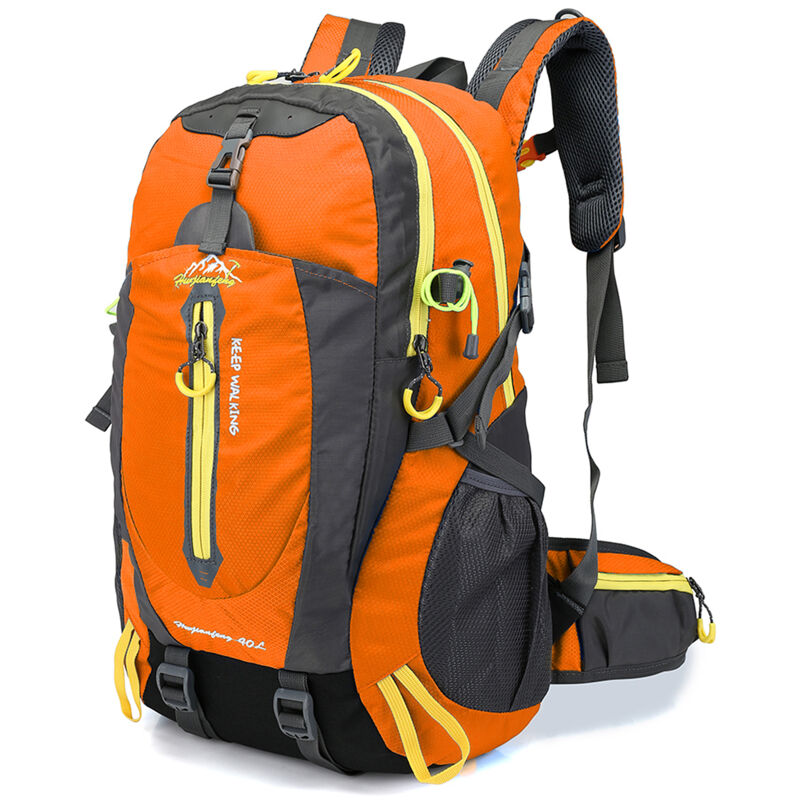 foto del prodotto zaino da viaggio resistente all acqua da 40 litri, zaino per laptop da escursionismo in campeggio, zaini da arrampicata da trekking