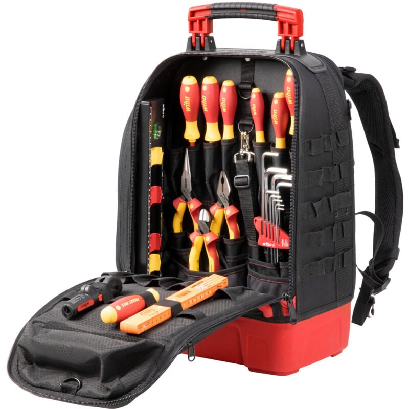 foto del prodotto zaino per utensili elettrici wiha 28 pezzi 45528