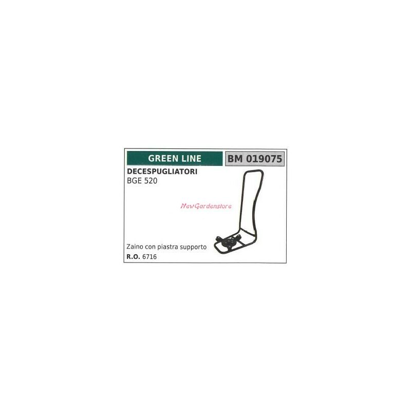 foto del prodotto zaino piastra supporto greenline decespugliatore bge 520 019075