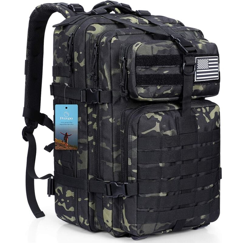 foto del prodotto zaino tattico edc prospo molle army pack assault pack bug out bag per pesca campeggio escursionismo trekking