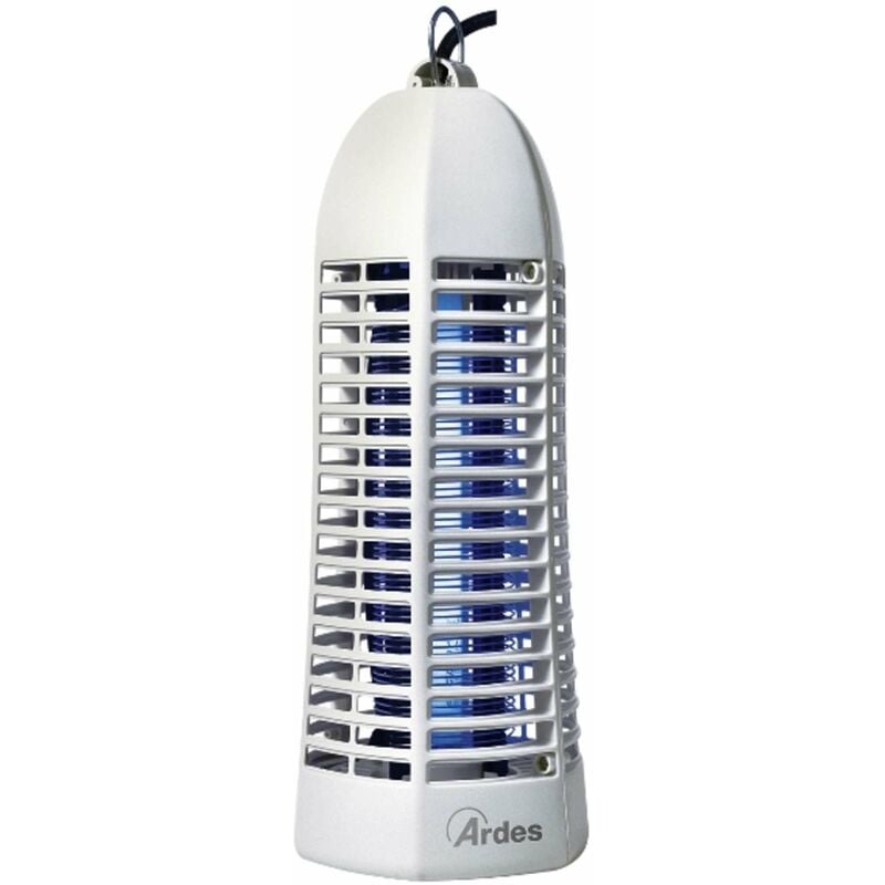 foto del prodotto zak 9w zanzariera elettrica uv da interno esterno con cassetto bianco ardes