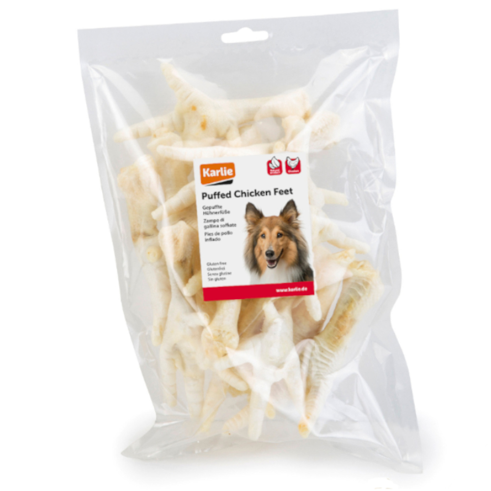 foto del prodotto zampe di pollo soffiate karlie 200 g