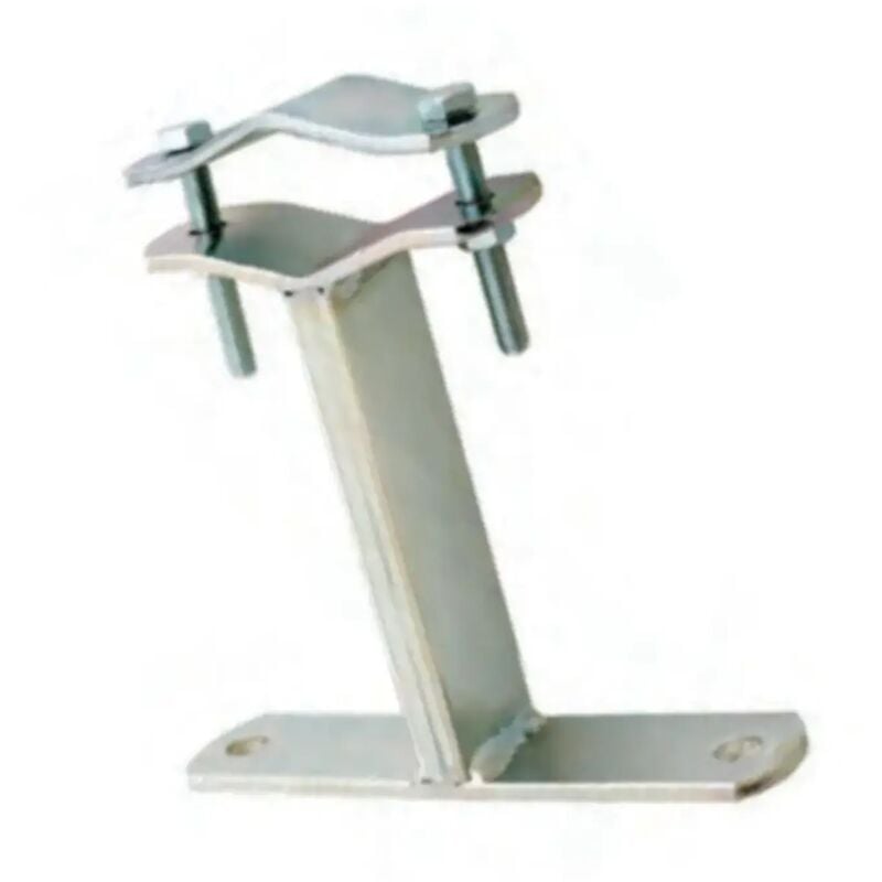 foto del prodotto zanca da tassellare staffa tipo emilia fissaggio antenna tv palo 15 cm