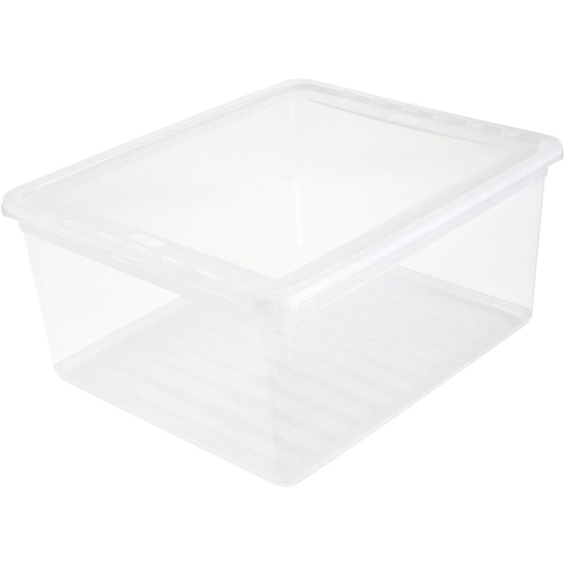 foto del prodotto zanvic keeeper box contenitore con sistema di ventilazione, 39 x 33,5 x 18 cm, 18 l, bea, trasparente