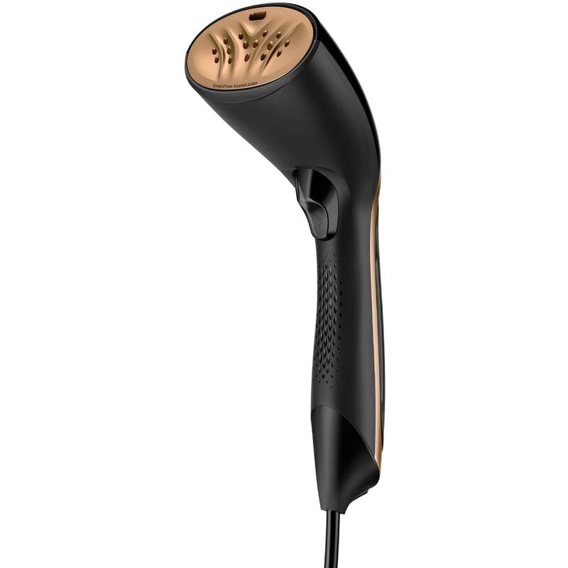 foto del prodotto zanvic philips steam go stiratore verticale 1300w, vapore 24g min, design compatto ergonomico, piastra riscaldata smartflow, nero gc365 80 