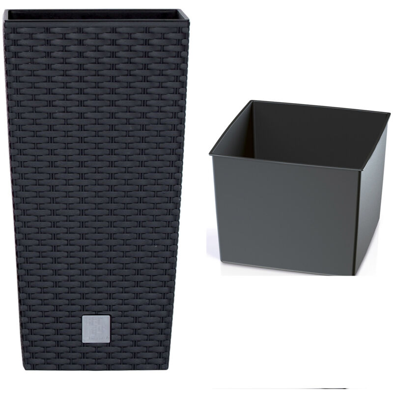 foto del prodotto zanvic vaso alto rato drts300 con inserto antracite