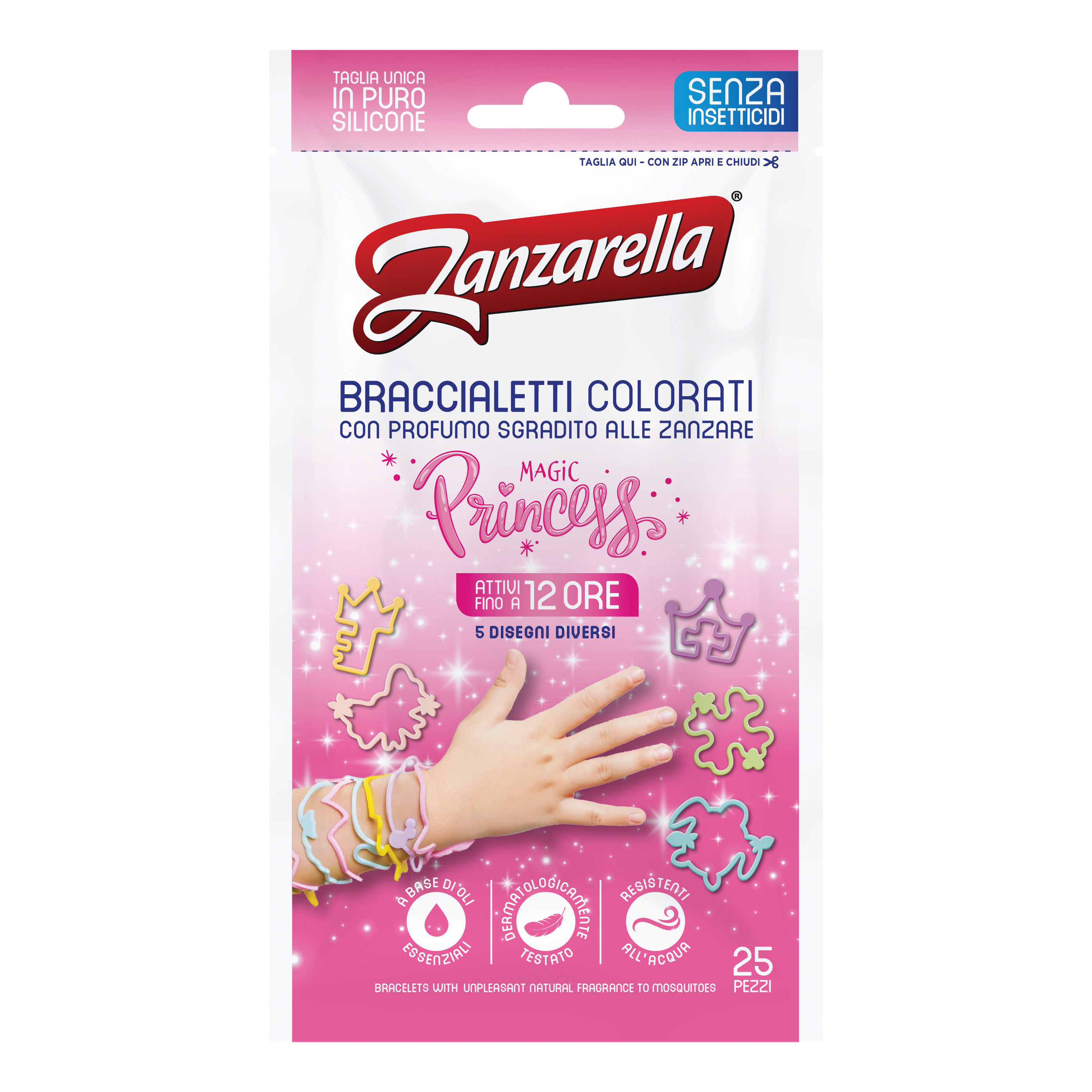foto del prodotto zanzarella braccialetti princess 25 pezzi