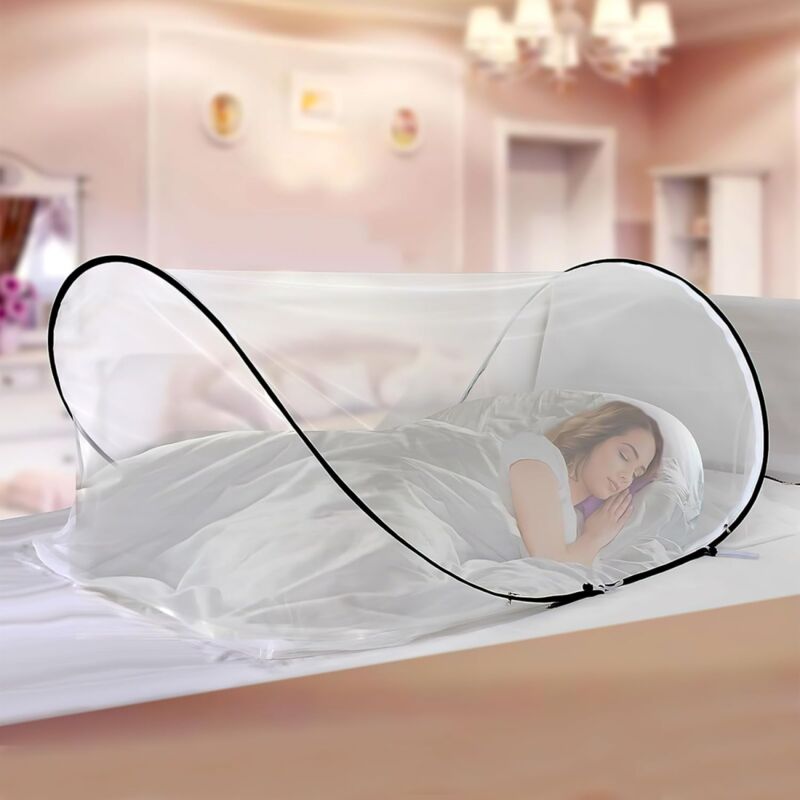 foto del prodotto zanzariera per letto ymyny pop up pieghevole baldacchino per letto per bambini, decorazione per cameretta dei bambini, casetta per bambini,