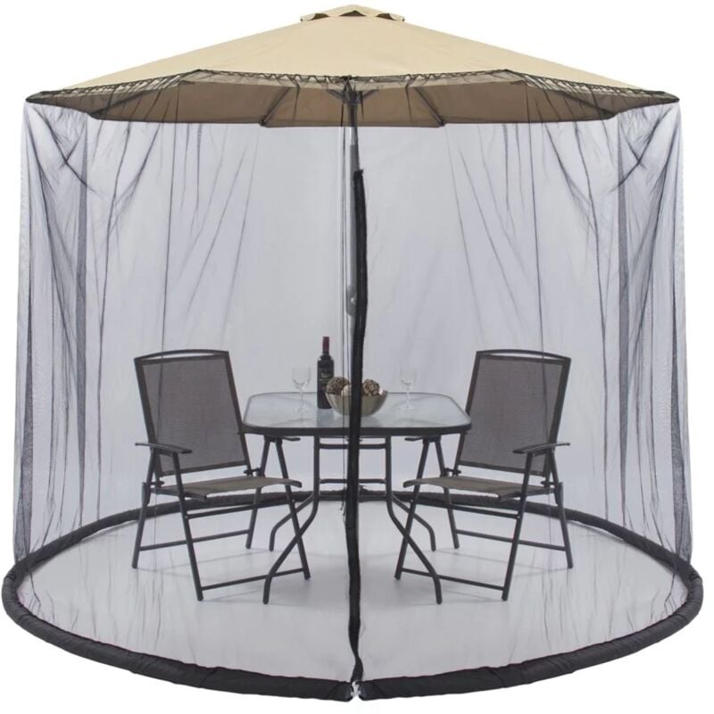 foto del prodotto zanzariera per ombrellone eurogarden con zip 3x3 m