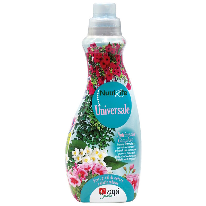 foto del prodotto zapi concime liquido concentrato per piante verdi e fiorite universale da 1 lt