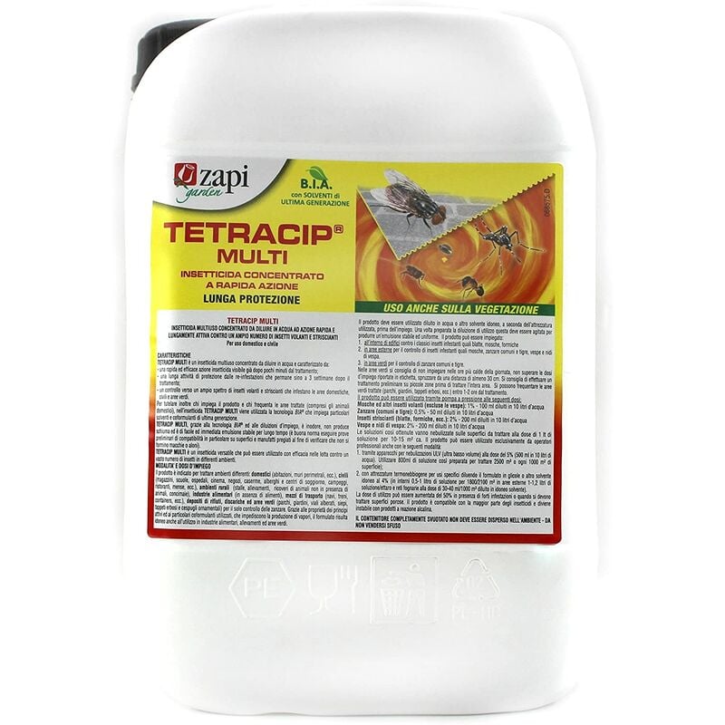 foto del prodotto zapi zanzare tetracip multi multi 5 lt