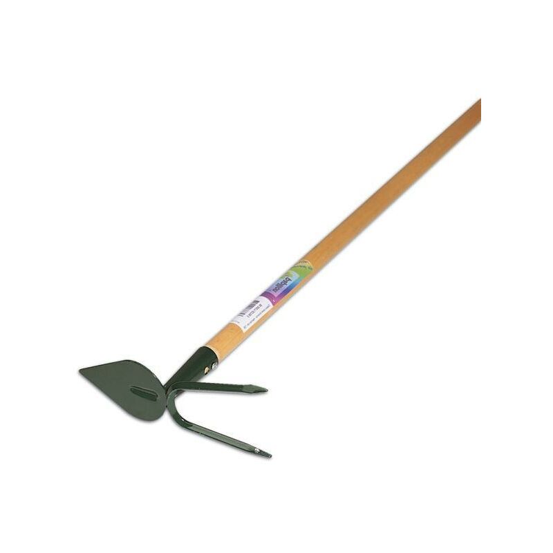 foto del prodotto zappa cuore bicorna con manico in legno misura 230x85 mm papillon