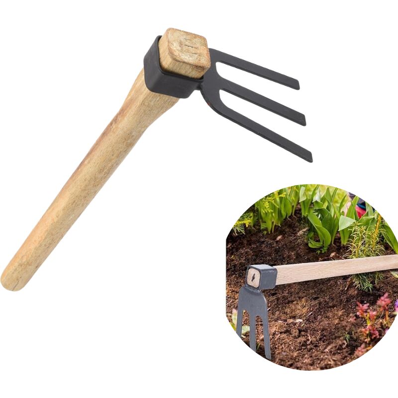 foto del prodotto zappa da giardinaggio, attrezzi da giardinaggio, zappette per giardinaggio, piccola zappa e coltivatore, zappa manuale per giardinaggio, zappa