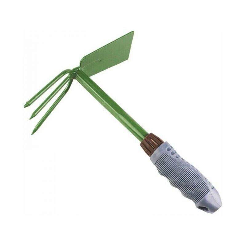 foto del prodotto zappa da giardino zappa a mano zappa piccola in metallo attrezzo da giardino manuale per prato balcone cortile esterno lo-ron