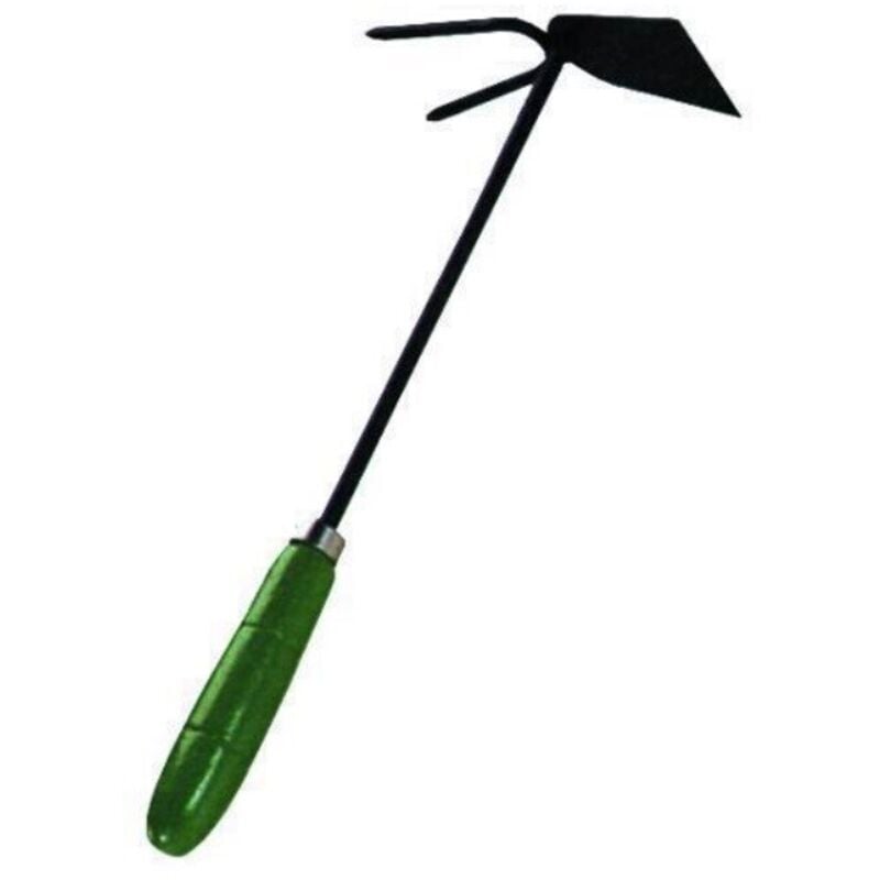 foto del prodotto zappa zappini quadro e corna per giardino manico 30 cm giardino zappare vigor