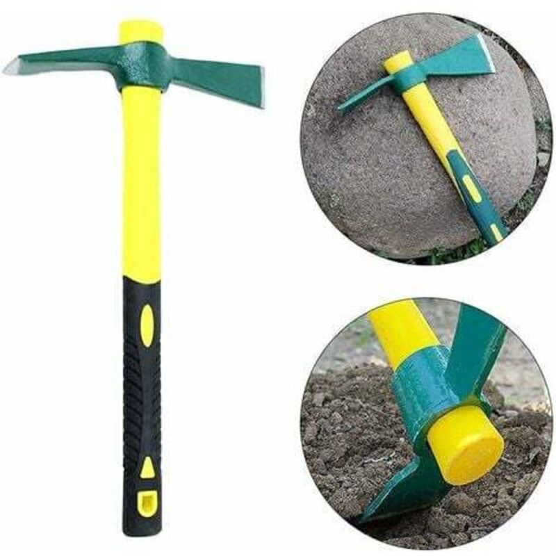 foto del prodotto zappe mini picconi attrezzi da giardinaggio diserbo mini picconi in acciaio manico in fibra di vetro picconi per alberi attrezzi da giardinaggio