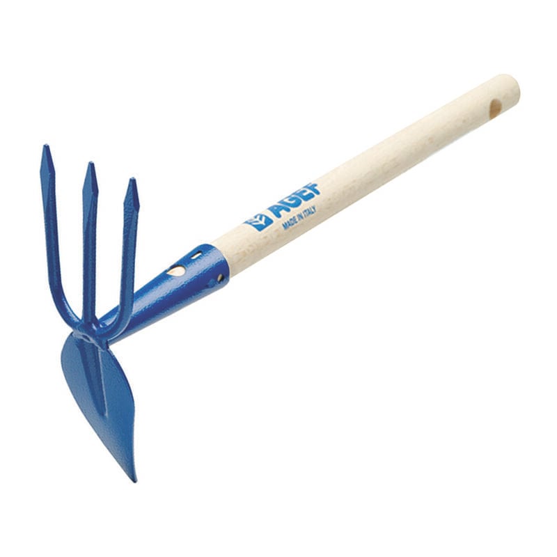 foto del prodotto zappino cuore con tridente con manico legno cm.6,5x29