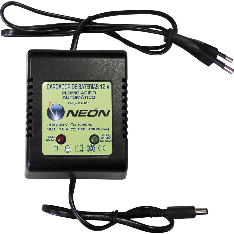 foto del prodotto zar caricatore della batteria al piombo 12 v 2 ah z 50 c jack