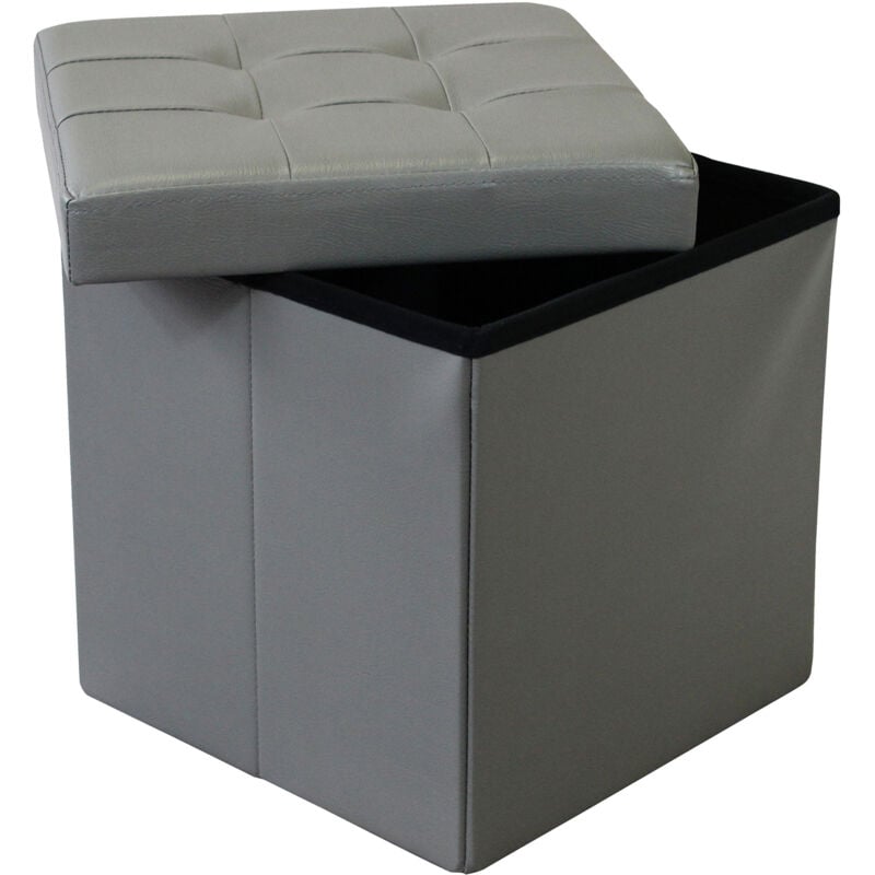 foto del prodotto zara pouf quadrato in ecopelle