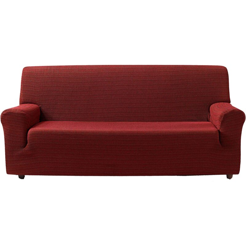 foto del prodotto zebra textil vega copridivano elasticizzato, tessuto, rosso, 4 posti