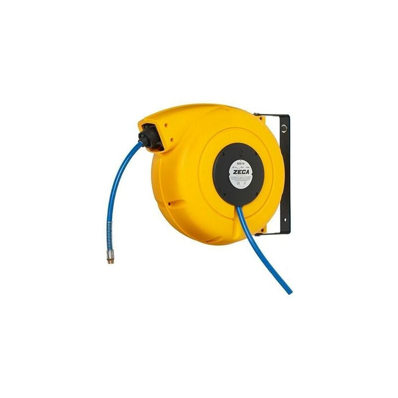 foto del prodotto zeca avvolgitubo automatico 805 10 giallo tubo 16mt per aria compressa