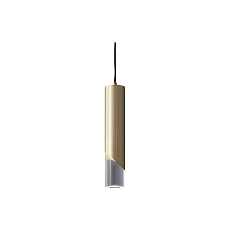foto del prodotto zeeka gold lampada a sospensione moderna oro