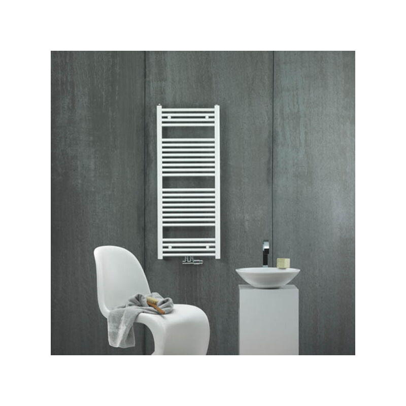 foto del prodotto zehnder scaldasalviette in acciaio aura 120 cm bianco