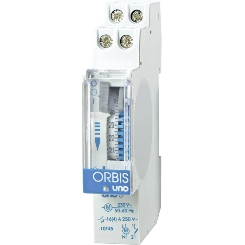 foto del prodotto zeitschalttechnik uno d 230 v timer per guida din analogico 230 v ac orbis