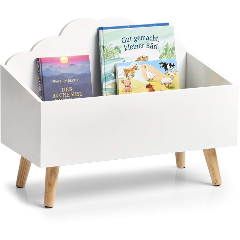 foto del prodotto zeller 13503 - cassapanca per bambini, in mdf, 58 x 28 x 45 cm, colore bianco