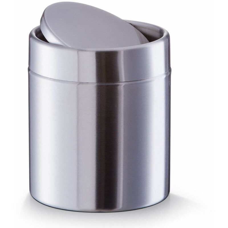 foto del prodotto zeller 18408 201 portarifiuti da tavola, 11,5 x 14 cm, in acciaio inox