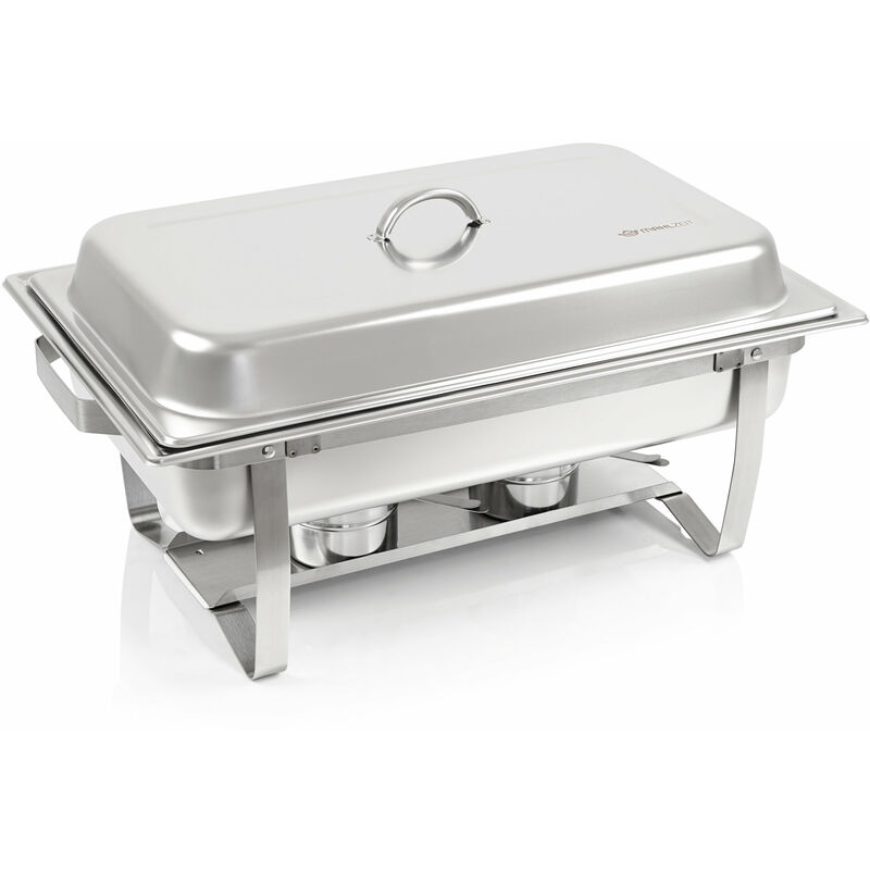 foto del prodotto zelsius mahlzeit chafing dish nancy con 1x 1 2 2x 1 4 contenitori gn