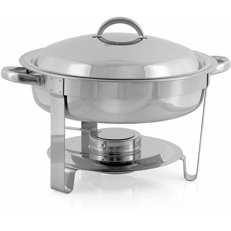 foto del prodotto zelsius piatto chafing in acciaio inox, 4,5 litri, rotondo