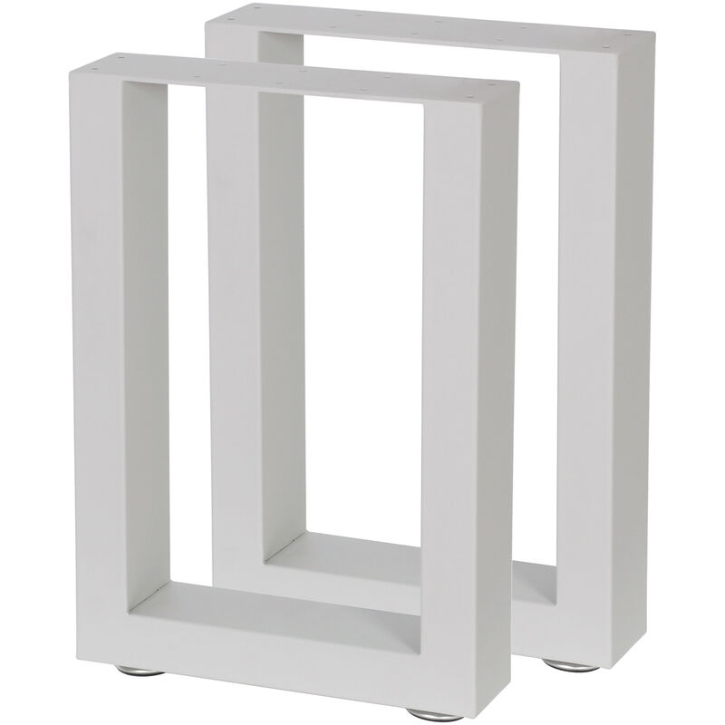 foto del prodotto zelsius set di 2 runner da tavolo l 30 x h 43 cm, gambe del tavolo in metallo, grigio chiaro