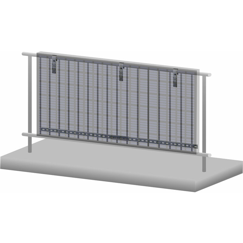 foto del prodotto zelsius set di staffe universali per pannelli solari da balcone personalizzabili, set di montaggio in acciaio inox