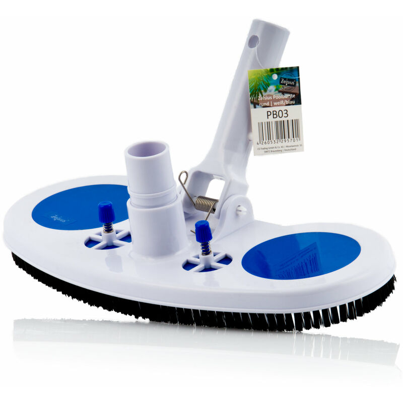 foto del prodotto zelsius spazzola per piscina con valvole a pressione pulitore a pavimento per tubo 32 38 mm