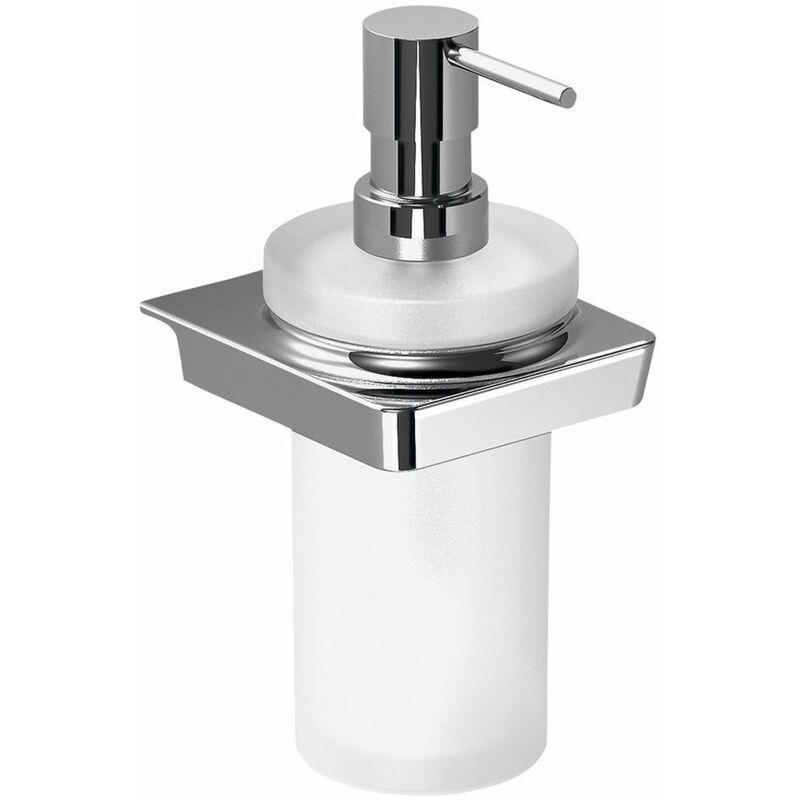 foto del prodotto zen dispenser sapone con supporto, vetro opaco cromo 161010 sapho