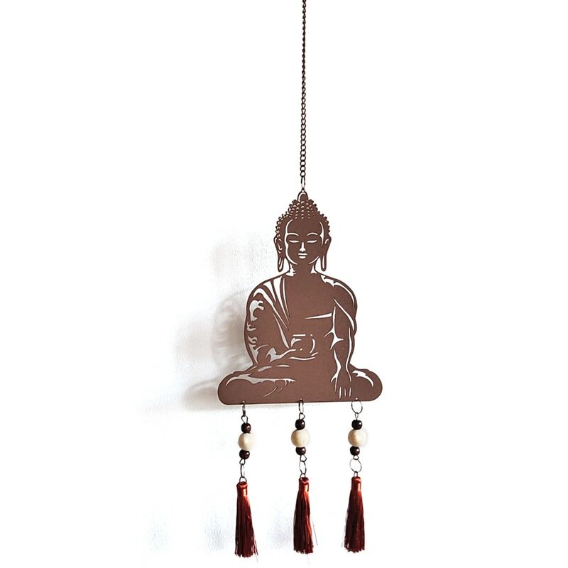 foto del prodotto zen et ethnique signes grimalt decorazione a sospensione in metallo buddha buddh brown metal 1x16x66cm 24610