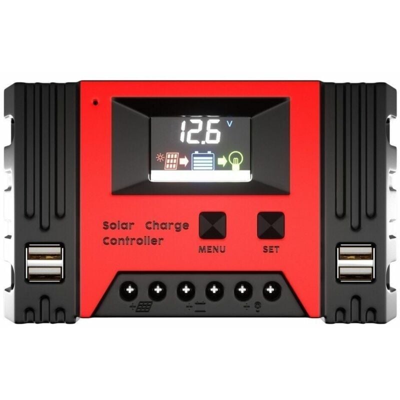 foto del prodotto zencocco controller regolatore 40a di carica batteria del pannello solare 12v 24v pwm