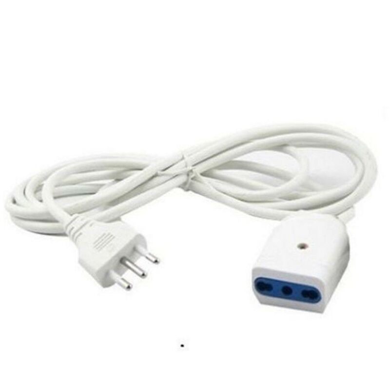 foto del prodotto zencocco prolunga corrente elettrica cavo 3 5 10 metri 250v bipasso presa bianca 10 metri