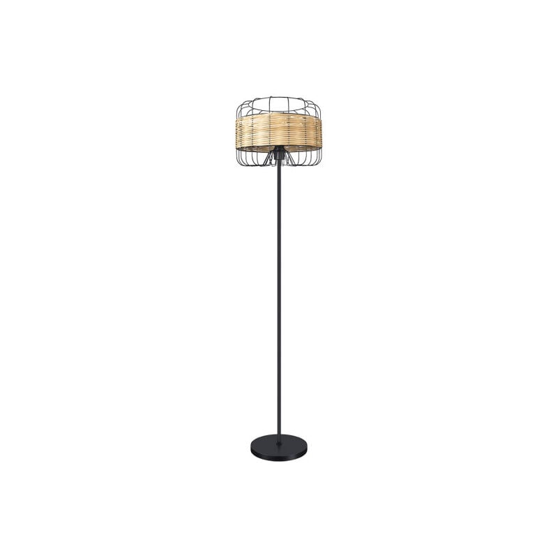 foto del prodotto zenda 1xe27 forge ratan 150x35x35x35 cm piano soggiorno fabrilamp