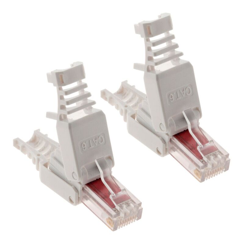 foto del prodotto zenitech confezione da 10 connettori rj45 cat 6 senza utensili