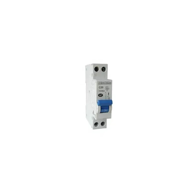 foto del prodotto zenitech interruttore da 3ka fase neutro da 20 ampere.