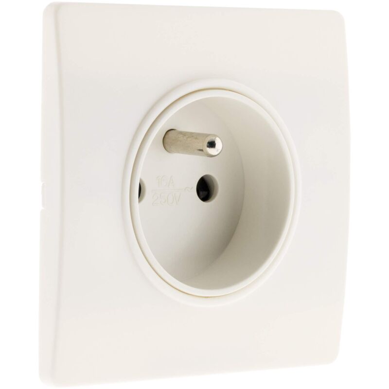 foto del prodotto zenitech presa 2p t 16a con morsetti automatici e graffe bianco diwone