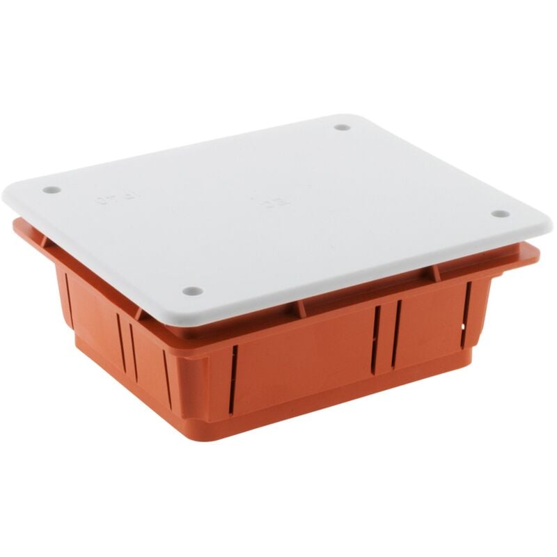 foto del prodotto zenitech scatola di derivazione incassata dimensioni 118 x 96 x 50 mm per muri pieni da sigillare plastica resistente installazione facile