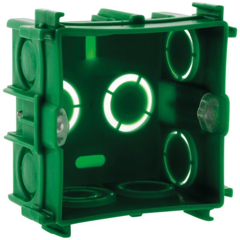 foto del prodotto zenitech scatola per muratura quadrata 75 x 75 x 40 mm da incassare