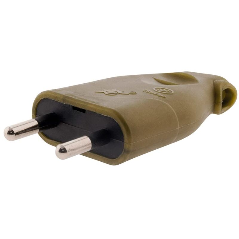 foto del prodotto zenitech scheda maschio 2p 6a laterale connettore elettrico da collegare compatto e pratico compatibile con presa europee oro