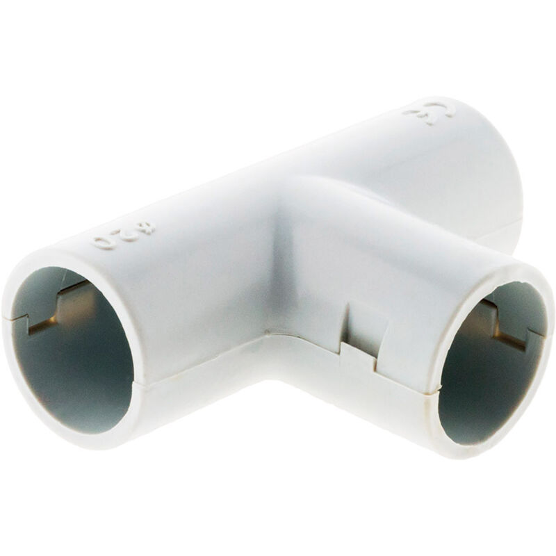foto del prodotto zenitech t per tubi 20mm grigio confezione da 2