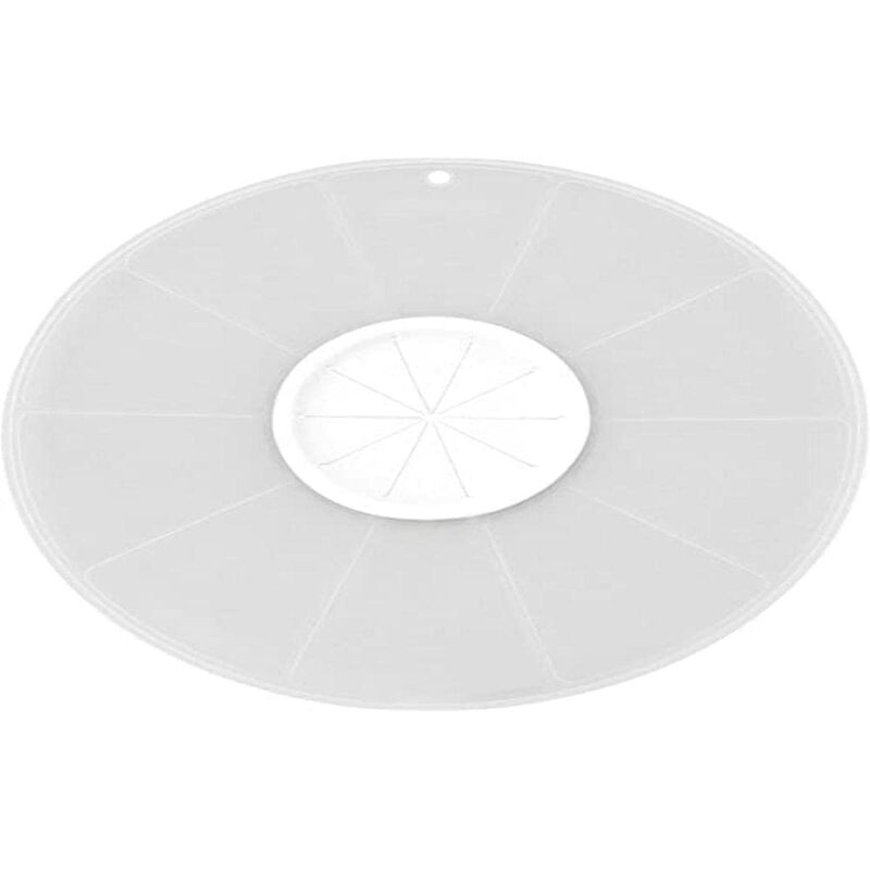 foto del prodotto zenker coperchio paraspruzzi antischizzi in plastica 30 x 0,3 cm con foro centrale in silicone adattabile a ciotole da 11 a 30 di diametro per